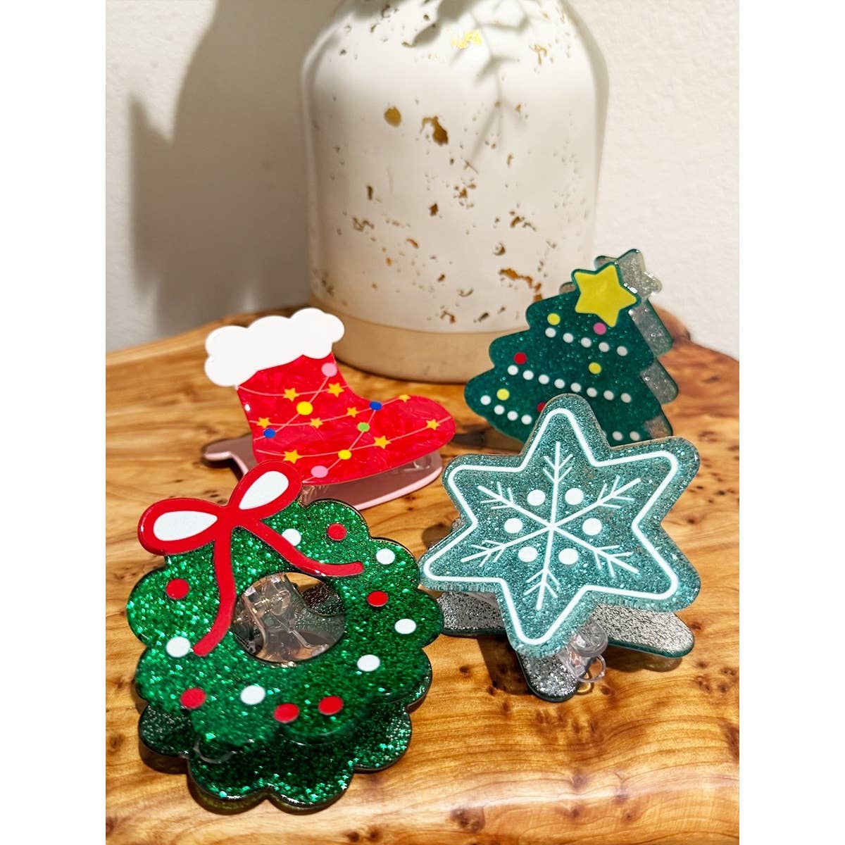 Premium Quality Christmas Theme Hair Claw Clip