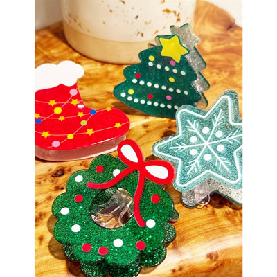 Premium Quality Christmas Theme Hair Claw Clip