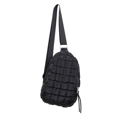 Katydid Black Quilted Sling Bag for Women KDC-SBG-18_BLK