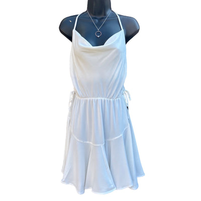 *SHE + SKY White Strappy Fit Flare Mini Dress SS9437