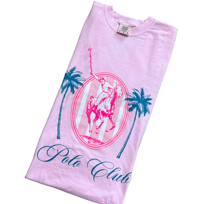 Light Pink Polo Club Graphic Short Sleeve T-Shirt