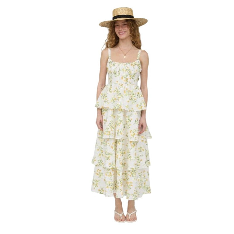 Blu Pepper Women's Back Bow Sleeveless Tiered Maxi Dress - Blue - Maxi dresses Blu Pepper Women's Back Bow Sleeveless Tiered Maxi Dress - Blue - Maxi dresses