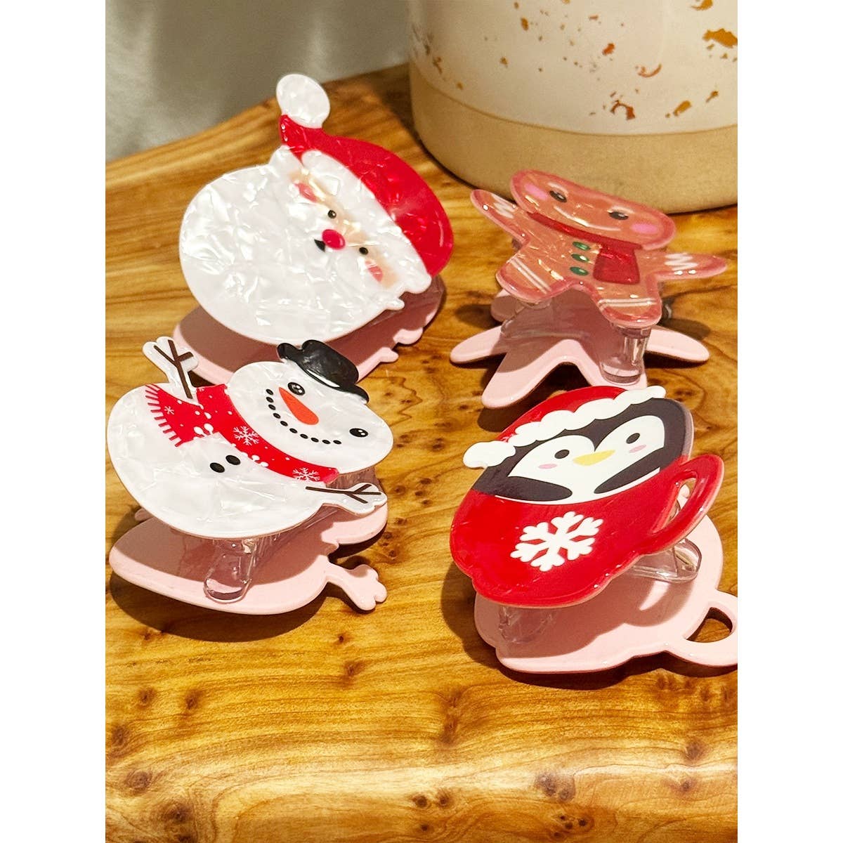 Premium Quality Christmas Theme Hair Claw Clip