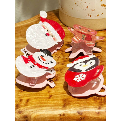 Premium Quality Christmas Theme Hair Claw Clip