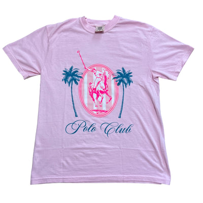 Light Pink Polo Club Graphic Short Sleeve T-Shirt