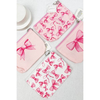Bow Design Printed Coin Purse