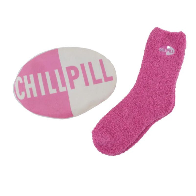 Aromasoles By MinxNY Chill Pill Heating Pad and Lavender Infused Socks Gift Set