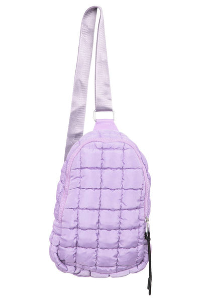 Katydid Light Purple Women's Quilted Sling Bag KDC-SBG-18_LPL