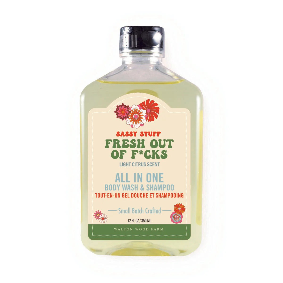 Fresh Out of F*cks - All in One Body Wash and Shampoo - Citrus - by Walton Wood Farm