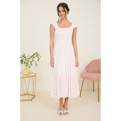 Blu Pepper Women's Bow Print Sundress - White - Casual dresses Blu Pepper Women's Bow Print Sundress - White - Casual dresses