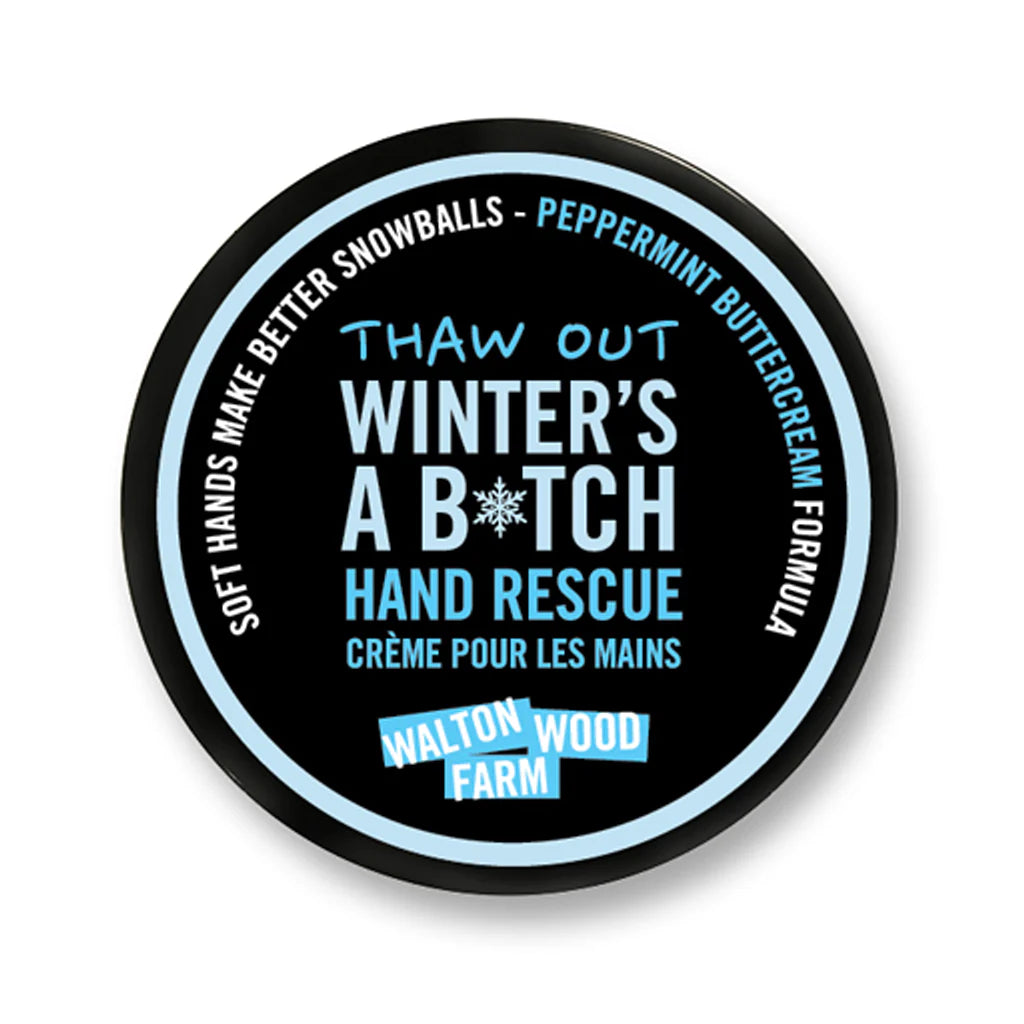 Winter's a Bitch Hand Rescue Cream - Peppermint - by Walton Wood Farm