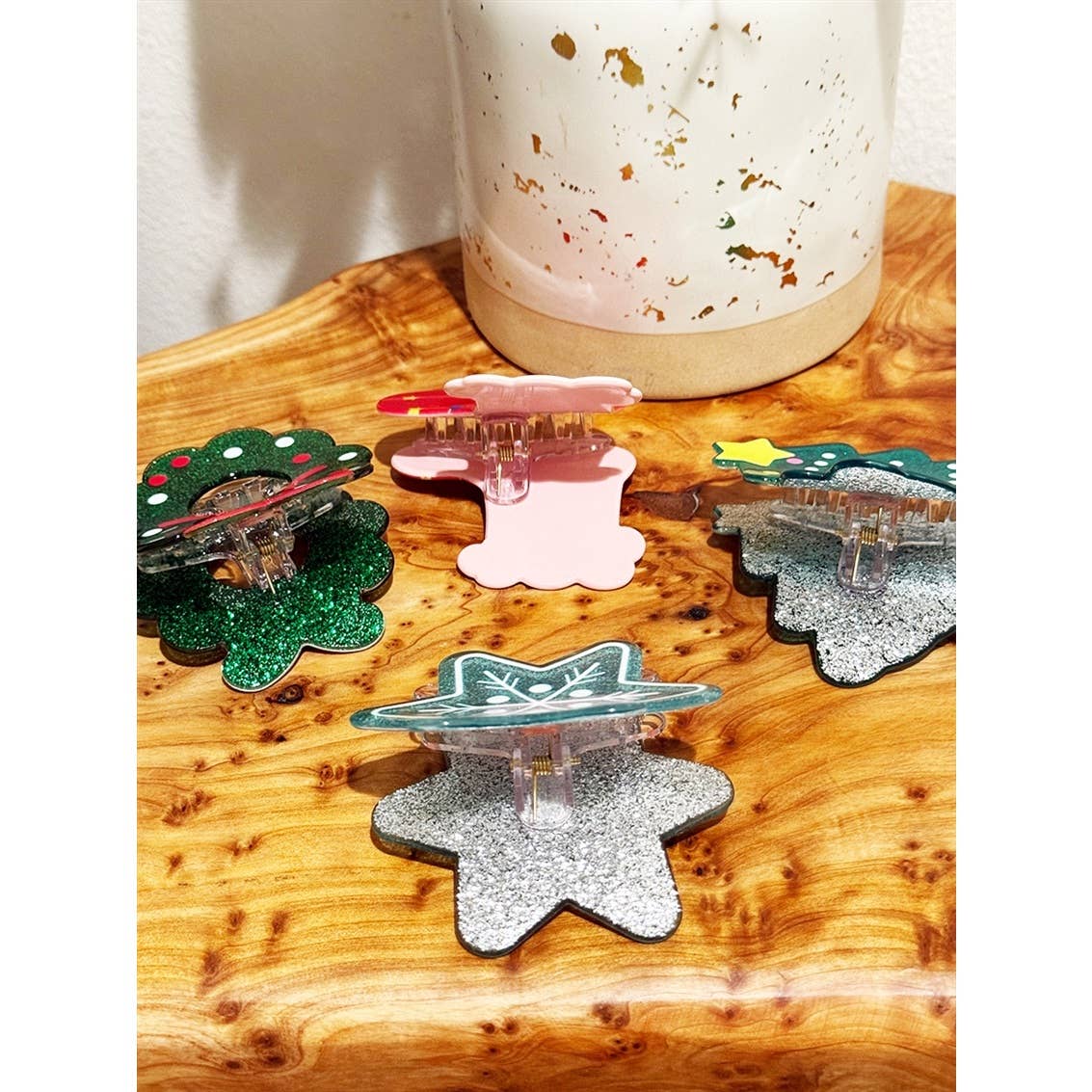 Premium Quality Christmas Theme Hair Claw Clip