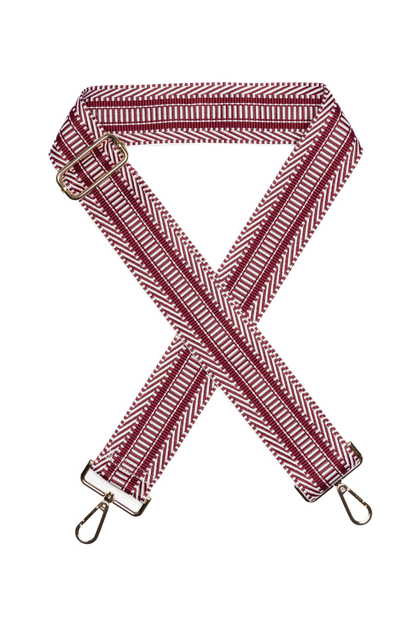 Bag Strap - Burgundy/White (96429559) - by Wink & a Nod