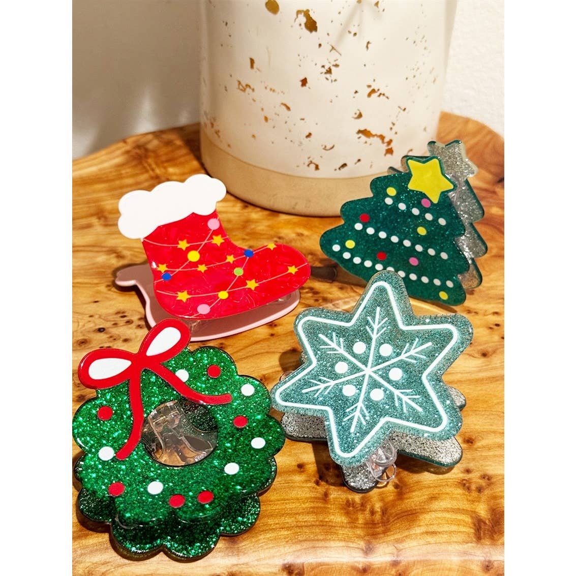 Premium Quality Christmas Theme Hair Claw Clip