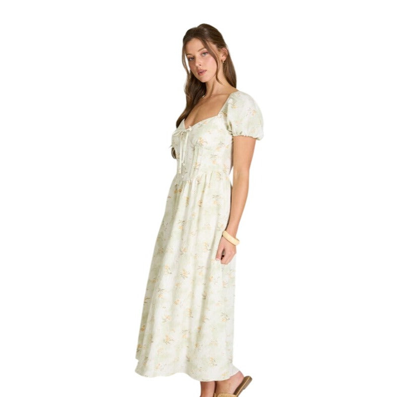 puff sleeve corset midi dress Blu Pepper Olive Floral Sweetheart CR2878 category: 2 Piece Suits and evening events Style:EG01923BD Vintage & Black Men's Tulle