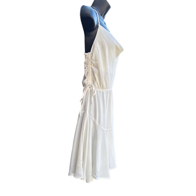 *SHE + SKY White Strappy Fit Flare Mini Dress SS9437