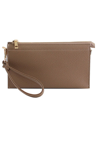 Abby 3-in-1 Taupe Crossbody Handbag (51408243) - by Wink & a Nod