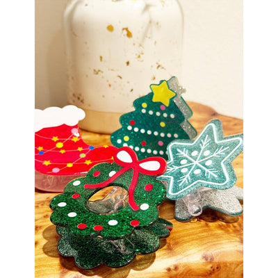 Premium Quality Christmas Theme Hair Claw Clip