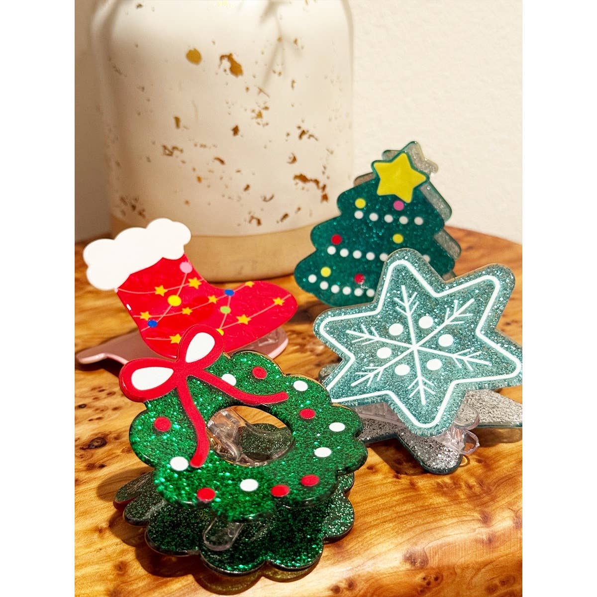 Premium Quality Christmas Theme Hair Claw Clip