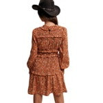 Listicle Square-neck Floral Print Blouse in Rust or Teal LT1376