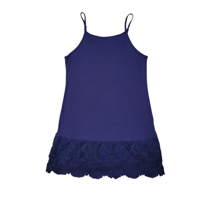 Navy Blue New Scalloped Guipure Lace Dress Extender