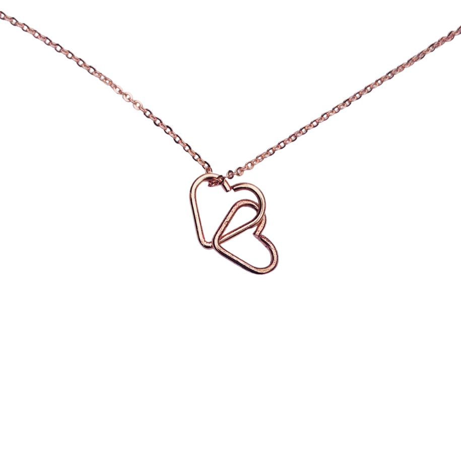 Mixed Metals Intertwined Heart Necklace - Accessories - dalia + jade 