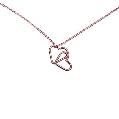 Mixed Metals Intertwined Heart Necklace - Accessories - dalia + jade 