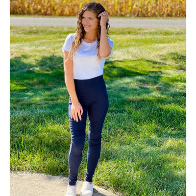Navy Blue Motto Jeggings