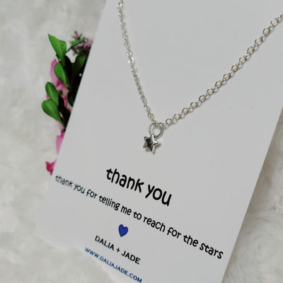 Thank You For Telling Me to Reach For The Stars - Mini Star Necklace - Accessories - dalia + jade 