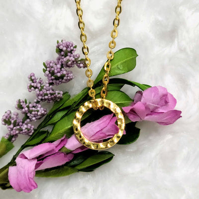 Best Grandma Hammered Circle Necklace - Accessories - dalia + jade 