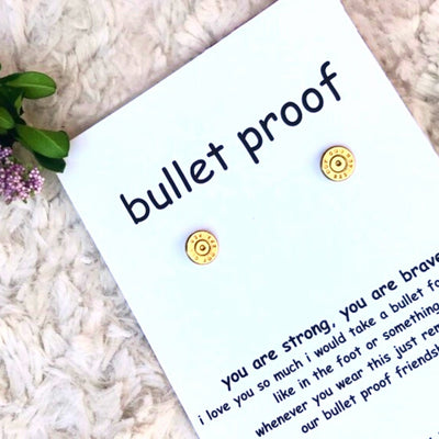 Best Seller - Bullet Proof - Bullet Stud Earrings