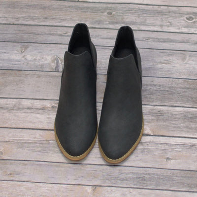 Corkys Black Crocodile Leather Wayland Ankle Booties - Shoes - dalia + jade 