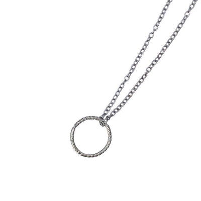 Thank You For Being My Soulmate with Silver Circle Necklace - Accessories - dalia + jade 
