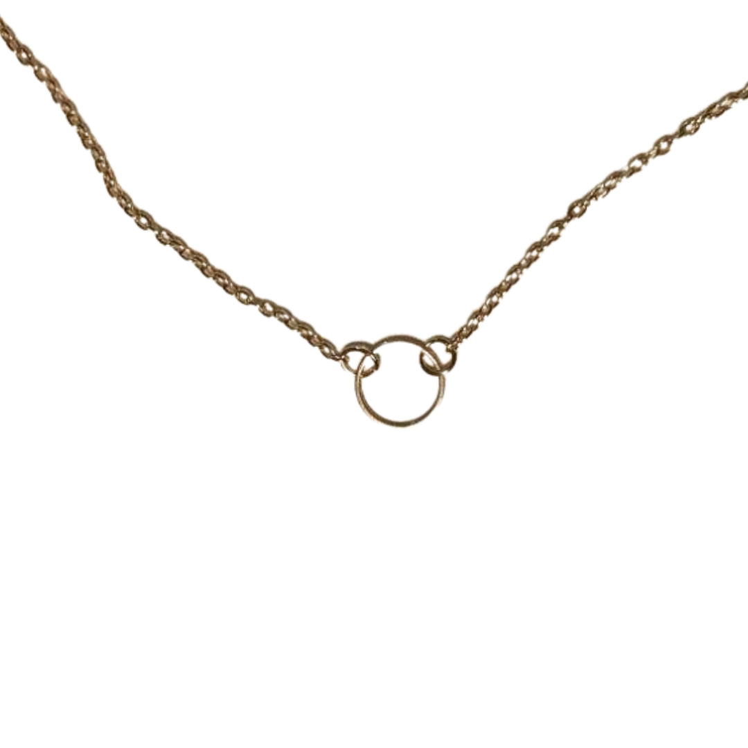 Gold Circle Minimalist Necklace - Accessories - dalia + jade 