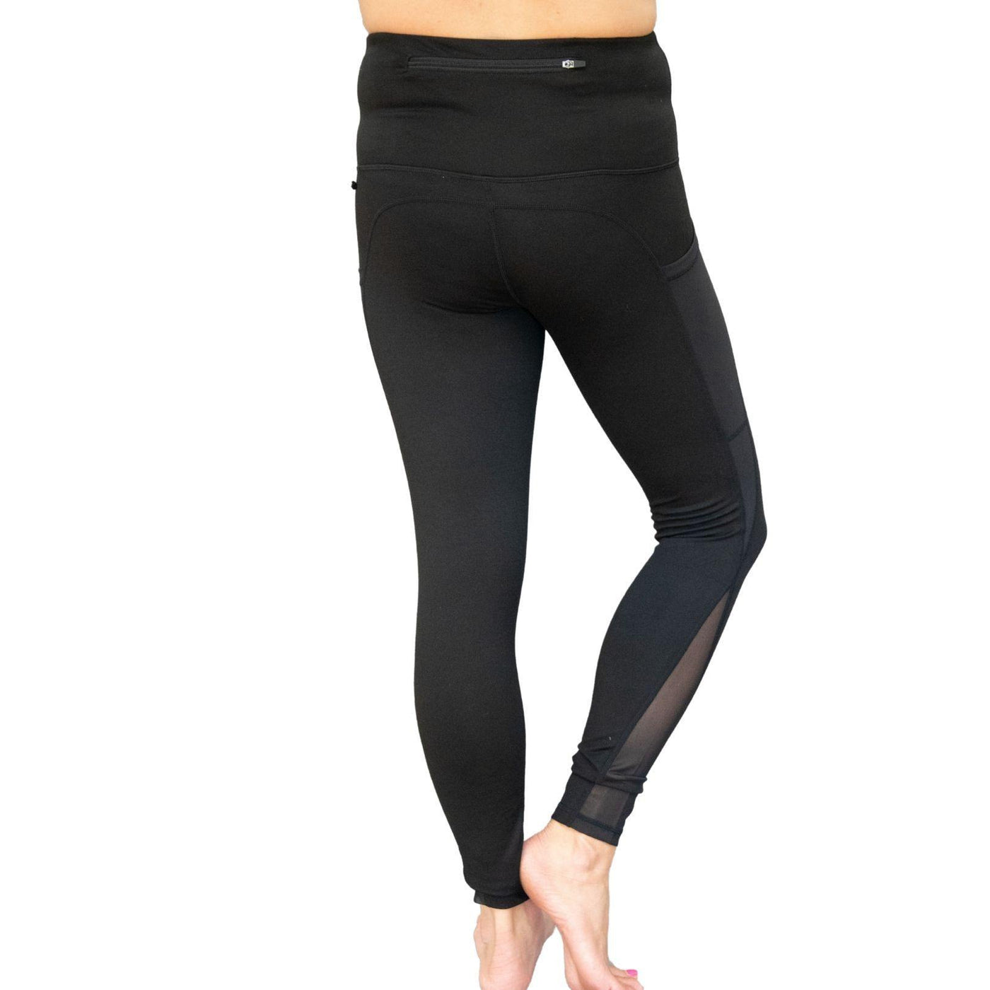MONO B APH1674 Black High Rise Yoga Leggings - yoga leggings - dalia + jade 