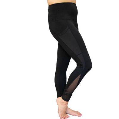 MONO B APH1674 Black High Rise Yoga Leggings - yoga leggings - dalia + jade 