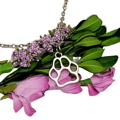 Silver Paw Necklace - Accessories - dalia + jade 