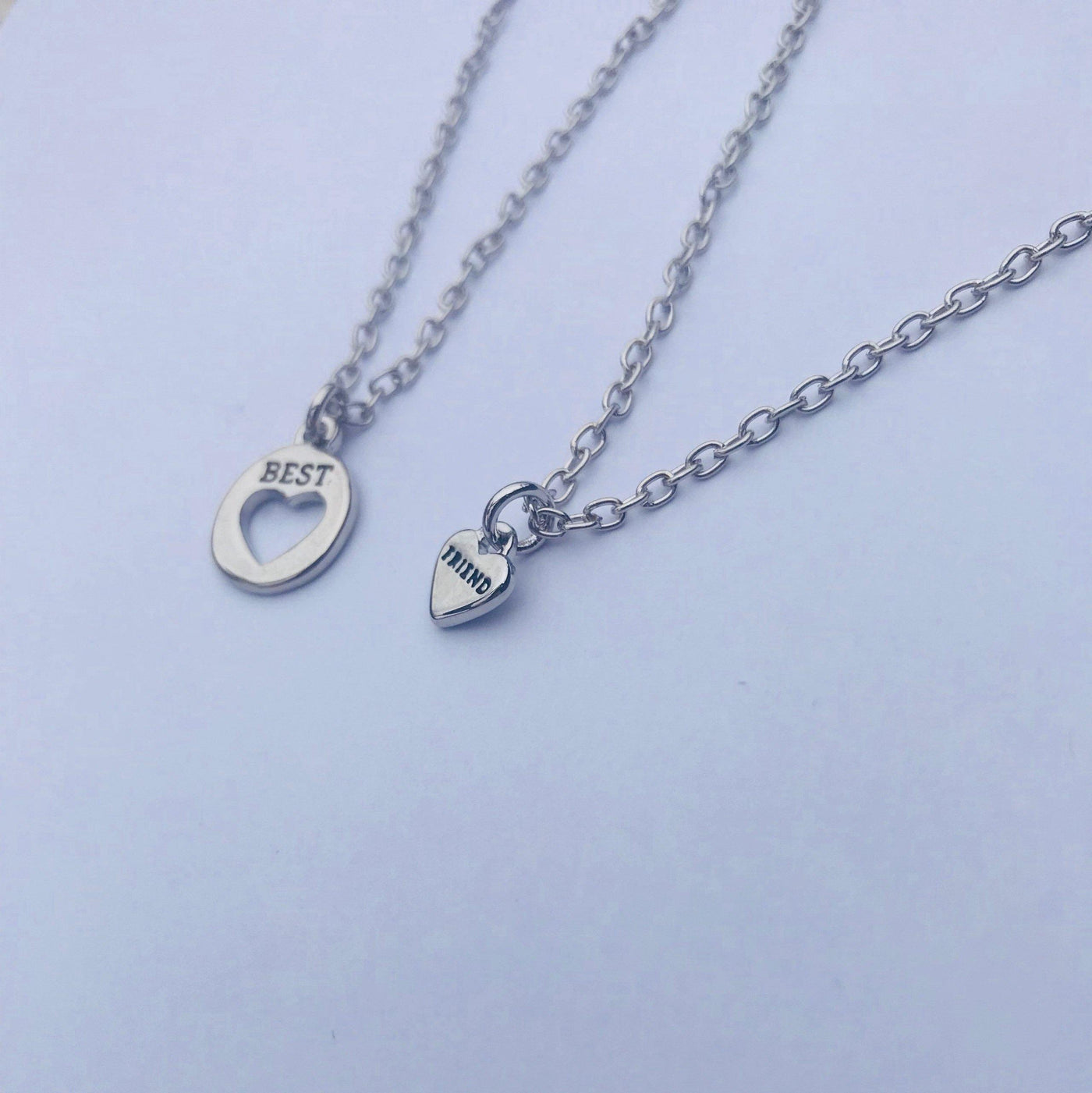 Best Friend Heart Necklace Set - 2 Necklaces - Accessories - dalia + jade 