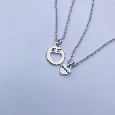 Best Friend Heart Necklace Set - 2 Necklaces - Accessories - dalia + jade 